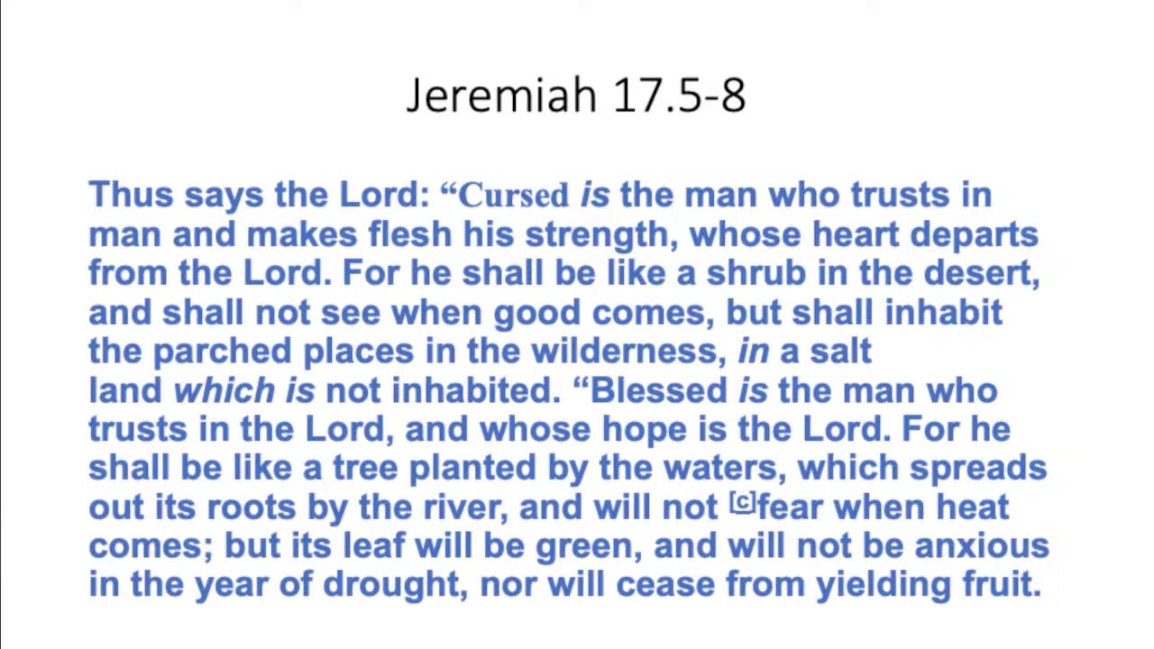 Blessed is the man - Psalms 1 & 2