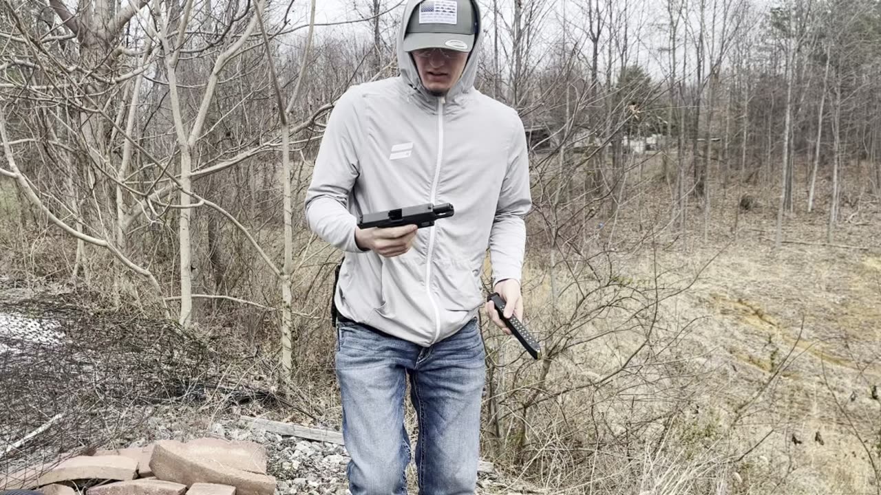 Glock 9x19 31 round mag dump