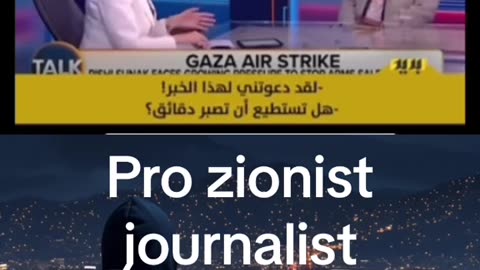 PRO ZIONIST "JOURNALIST" HUMILIATED