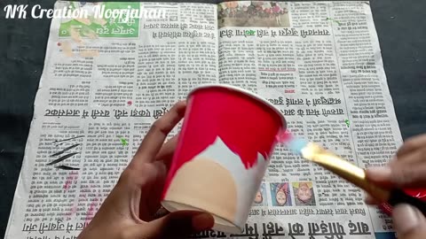 Paper cup Santa Claus