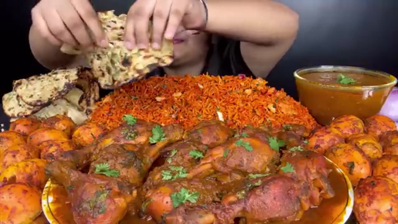 5kg chicken eating asmr