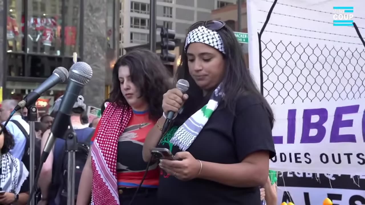 LIVE From DNC Free Palestine Protest March in Chicago - MyVideo