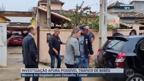 Polícia investiga possível esquema de tráfico de bebês | SBT Brasil (08/11/22)