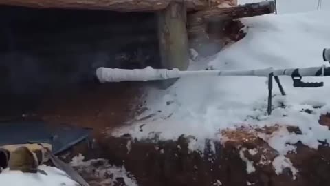Ukrainian Sniper firing Massive 14.5mm Rounds