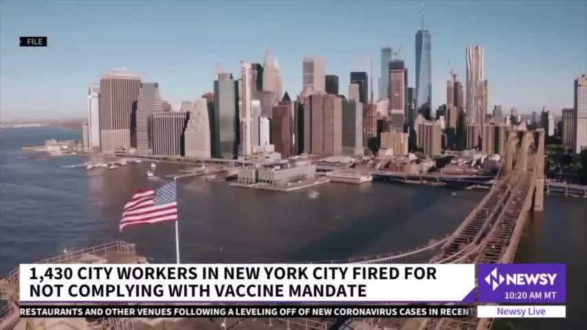 New York City Fires 1,043 City Workers for Defying Vaccine Mandate