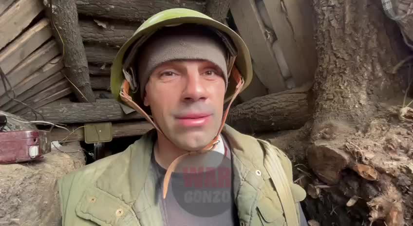 Ukraine War - Occupied trenches of the Armed Forces of Ukraine.