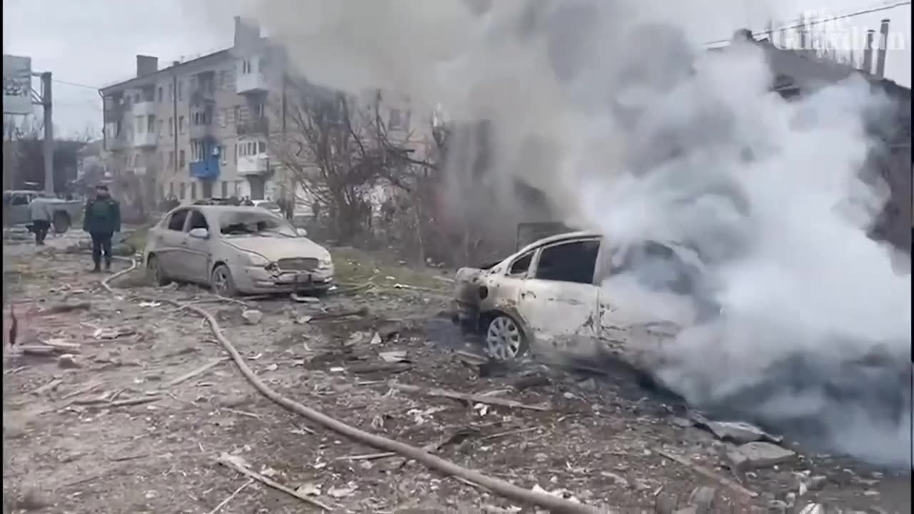 Ukraine released the fotage of aftermath of russia Attack