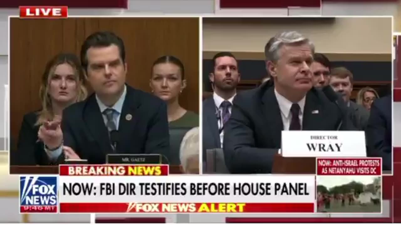 🚨 Matt Gaetz brings the heat against FBI Director Christopher Wray