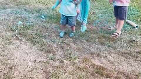 Baby Reveal Has Youngest Covered in Blue