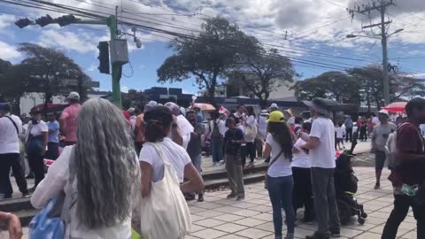 Protest in the Capital City of Costa Rica Against Vax Mandates & Passports