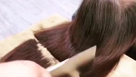 New style of hair cutting