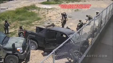 MEXICAN ARMY SOLDIERS KILLING CARTEL SICARIOS 5-18-2023