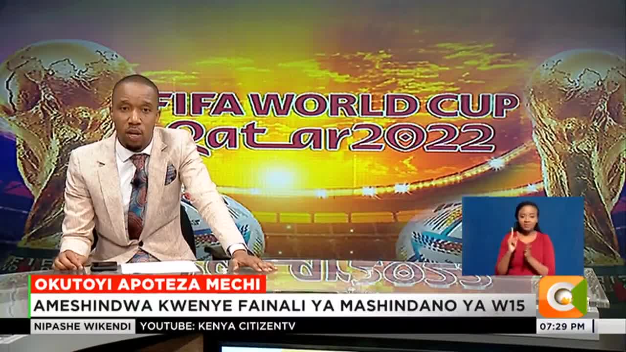 Angela Okutoyi ameshindwa kwenye fainali ya mashindano ya W15