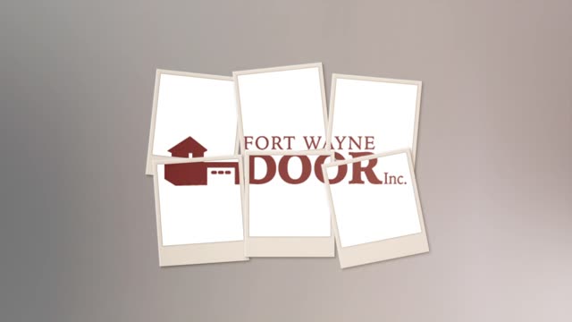 Fort wayne door garage door service animated logo