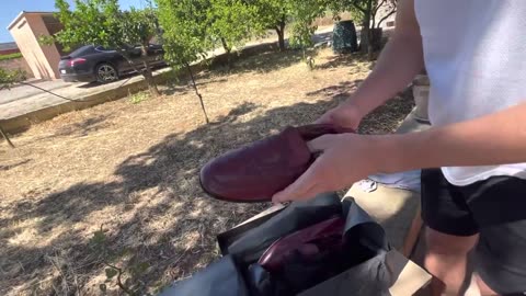 Dolce & Gabbana leather loafers moccasin burgundy