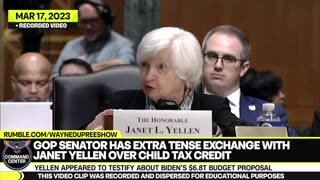 GOP Senator vs Janet Yellen Over Biden's $6.8T Budget