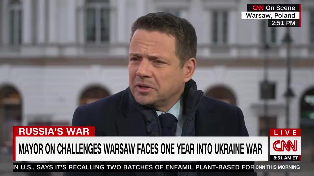 'Every crazy dictator in the world is watching': Warsaw mayor on implications of Ukraine war