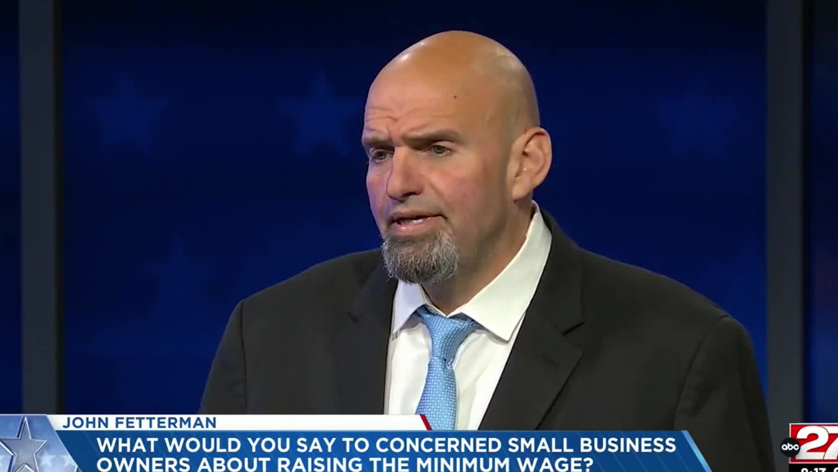 Fetterman stumbles through minimum wage answer