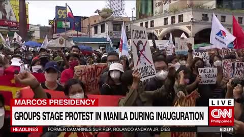 Groups stage protest in Manila during inauguration | News Night