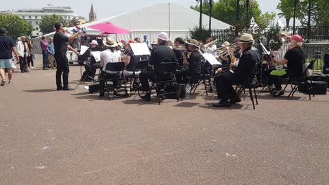 Un groupe musical à Bastia