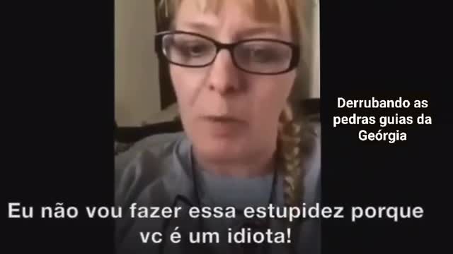 Enfermeira Norte Americana, detentora de um Mestrado na área da Saúde, fala abertamente