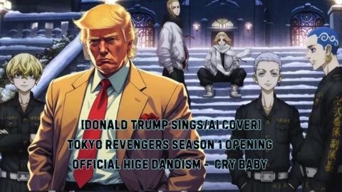 [Donald Trump sings/AI Cover] Tokyo Revengers Season 1 Opening 1 Official HiGE DANdism - Cry Baby