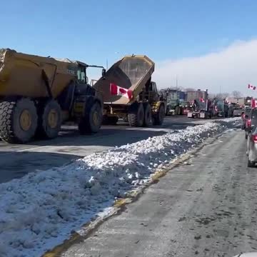 Massive Trucks Heading to Canada Convoy