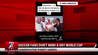 Soccer Fans Don't Mind A Dry World Cup