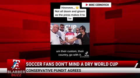 Soccer Fans Don't Mind A Dry World Cup