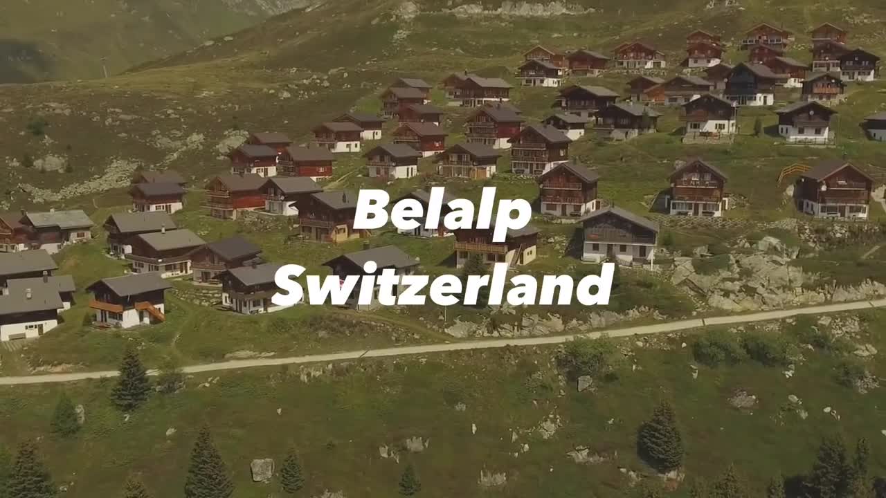 Swiss Landscape - Belalp _ Drone View _ Vertigo Effect