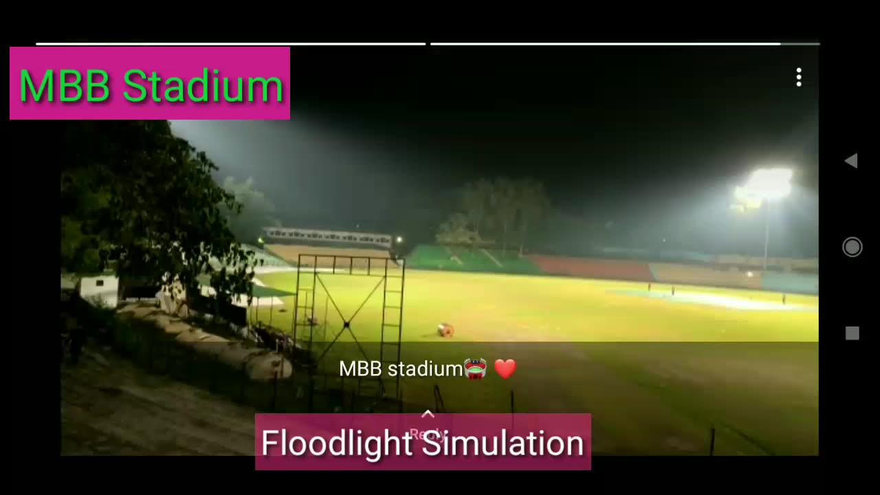 Tata IPL 2023 ll Flood light Simulation MBBstadium