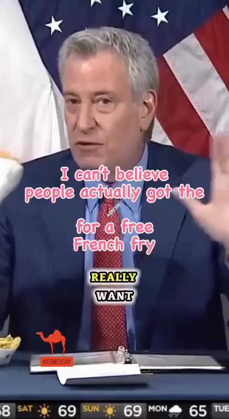 Will you do it again? For a hamburger and fries?….