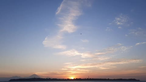 Time lapse beautiful sunset