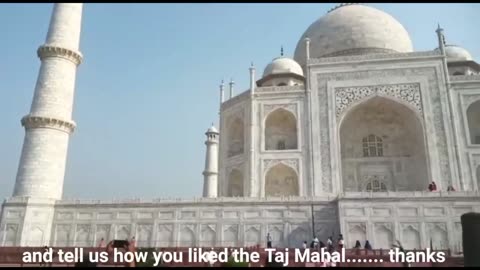 Taj Mahal one of the seven wonders of the world.