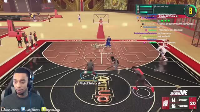 FlightReacts CRIES & RAGES after SELLING IN THE CLUTCH by Shooting Jumper Off Side of the BACKBOARD!