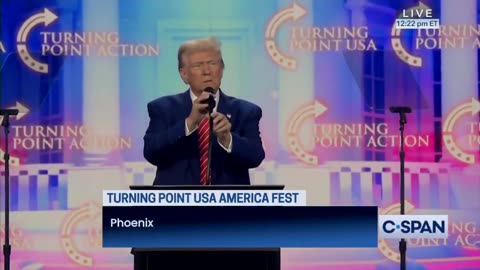 Trump at AMFEST: "Merry Christmas, they don't say it anymore. We do."