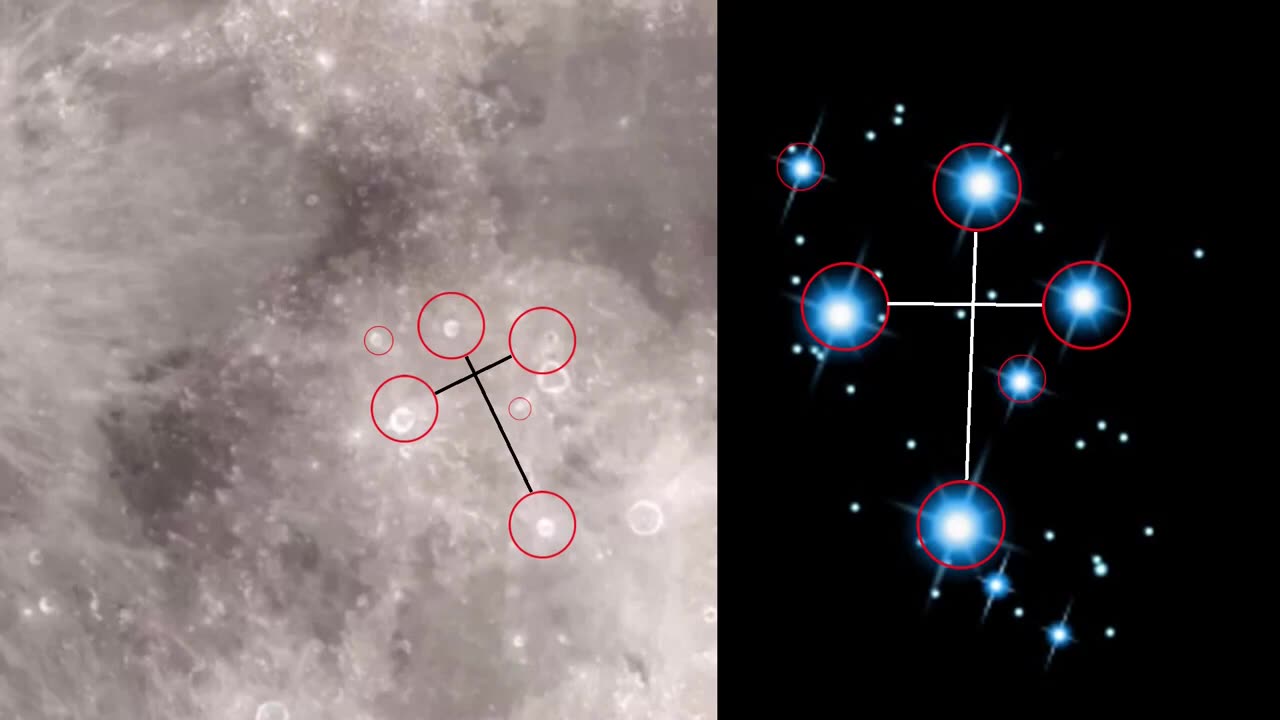 A constelação de orion na lua é nas cidades além domo.