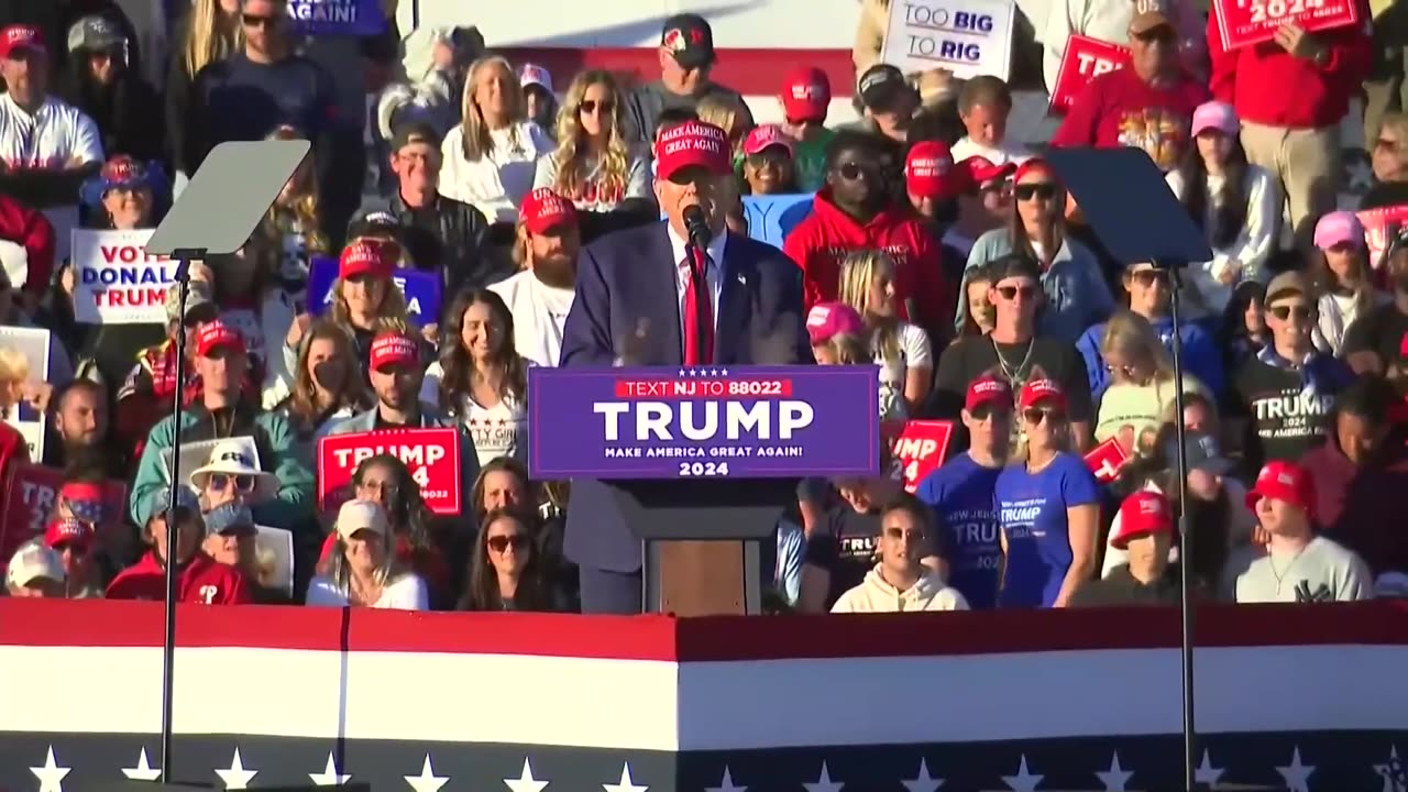 Donald Trump holds MAGA rally in New Jersey