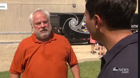 Flood Survivor Tears Up as He Explains What Trump’s Louisiana Visit Means to Him