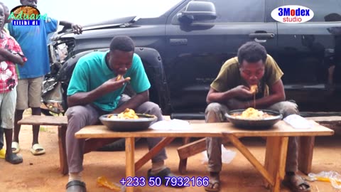 GHANA FUFU EATING CHALLENGE😂😳