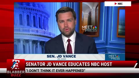 Senator JD Vance Educates NBC Host