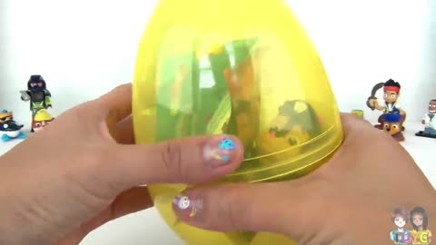 Discovering 6 Paw Patrol Play-doh Surprise Eggs