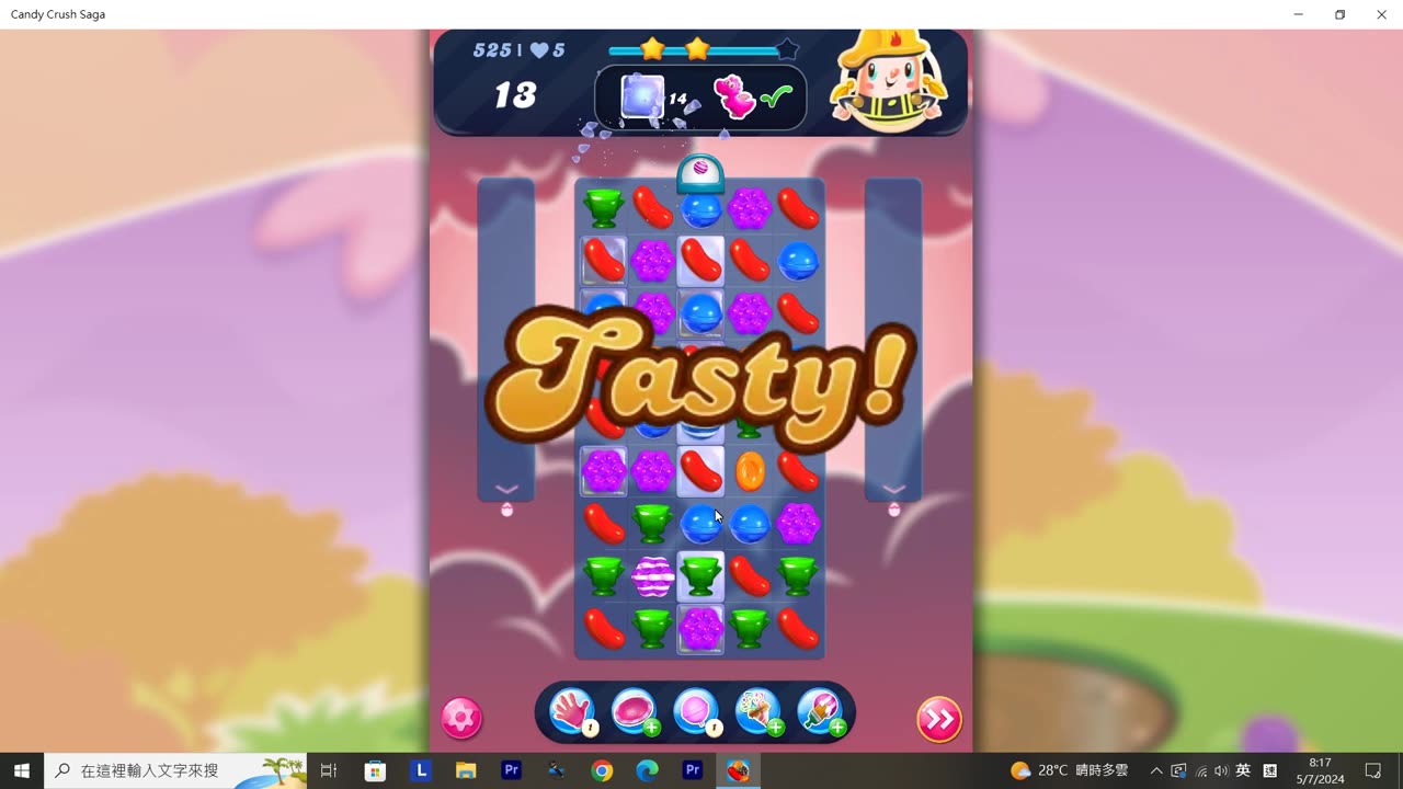 Candy Crush Saga Record (Level 525)