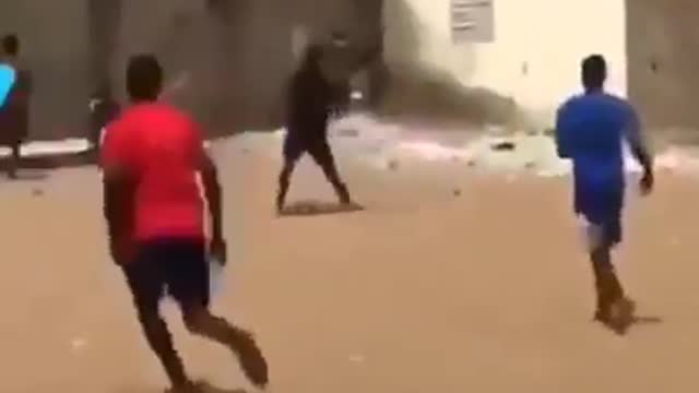What you see when Africans play football
