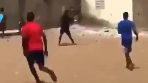 What you see when Africans play football