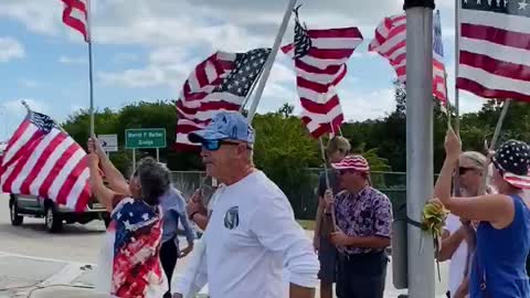 American Flag Walk Jan 8, 2022 - Vero Beach, FL - *We walk Barber Bridge every Saturday 10 am*
