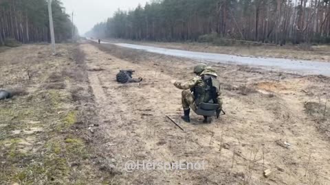 The work of airborne sappers in the direction of Svatovo-Kremennaya