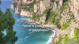 what is your definition of happiness?