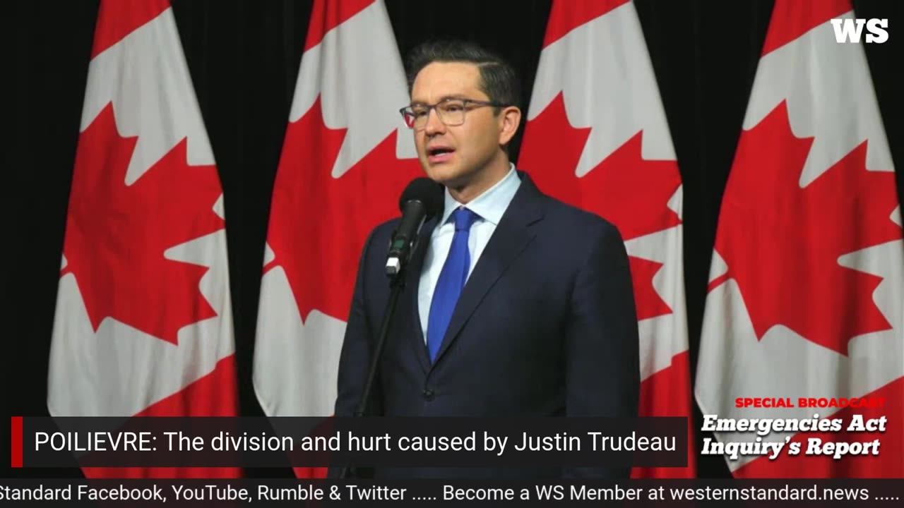 Pierre Poilievre - the division and hurt caused by Justin Trudeau