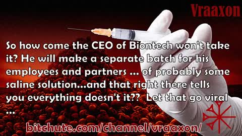CEO Of Biotech won't take the shot